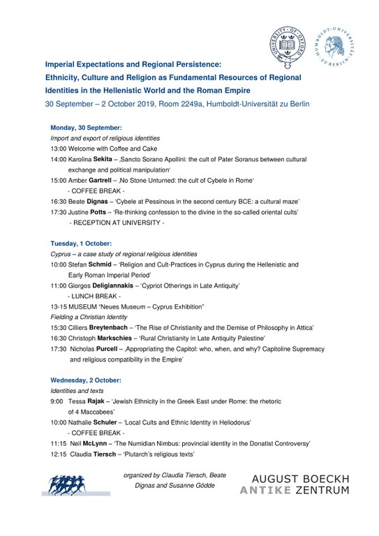 Programm der Konferenz